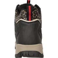 Mountain Warehouse Dames/Dames Adventurer Faux Suede Waterdichte Wandelschoenen met luipaardprint (Zwart)