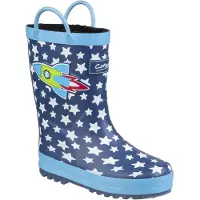 Cotswold Kinderen/Kinderen Sprinkler Wellington Laarzen (Donkerblauw/Wit)