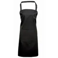 Premier Dames/Dames Kleuren Bipschort Met Zak / Werkkleding (Zwart)