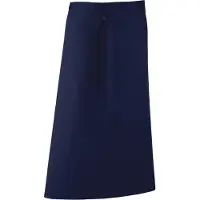 Premier Unisex Kleuren Barschort / Werkkleding (Lange Continentale Stijl) (Pakket van 2) (Marine)