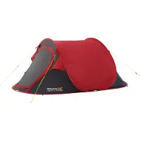 Regatta Groot Buitenshuis Malawi 2 Man Pop Up Tent (Peper/Grijs)