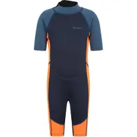 Mountain Warehouse Wetsuit met contrasterende panelen voor kinderen (Helder oranje)
