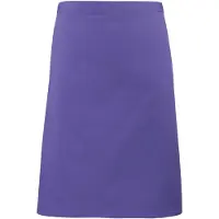 Premier Dames/Dames Mid-Length Apron (Pakket van 2) (Paars)