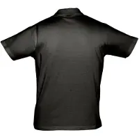 Sols Heren Prescott Jersey Poloshirt met korte mouwen (Diep zwart)