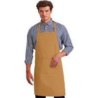 Premier Dames/Dames Kleuren Bipschort Met Zak / Werkkleding (Kameel)