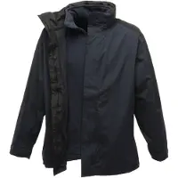 Regatta - Heren Defender III 3-in-1 Waterdichte en Winddichte Jas (Marine / Zwart)