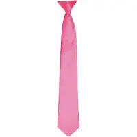 Premier Kleuren Heren Satin Clip Tie (Fuchsia)