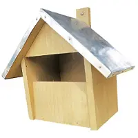Kinlys Vogelhuisje Halfhol Aster- Nestkastje - - Houtkleur - 179471