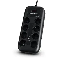 Cyberpower Tracer III P0820SUF0-FR surge protector Black 8 AC outlet(s) 200 - 250 V 1.8 m