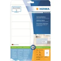 Herma Etiketten 5076 Klevend Wit 9,91 x 3,81 cm 25 Vellen à 14 Etiketten
