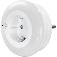 Hama LED-NACHTLAMP 'CIRCLE' MET INGEBOUWDE STEKKER, LUM. CAP. BESCHERMING TEGEN CONTACT