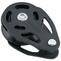 Harken Teardrop Mast Collar Pulley Zwart 75 mm