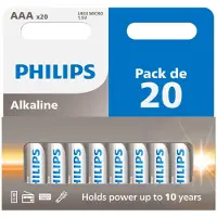 Philips Lot de 20 piles AAA LR03 1 pack de 10+10