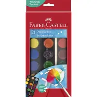 Faber-Castell waterverfdoos - 21 kleuren + penseel - FC-125027