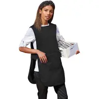 Premier Dames/Dames Lange Lengte Zak Tabberd / Werkkleding (Zwart)