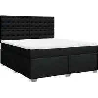 Syfax Boxspring met matras stof zwart 180x200 cm