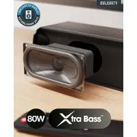Majority Naga 40 Soundbar voor TV - Inclusief Soundbar Beugel - Met ingebouwde Subwoofer – Bluetooth 5.0, HDMI ARC, Optical en AUX verbinding - 2.1 Surround Sound - Afstandsbediening - zwart