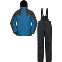 Mountain Warehouse Heren ski jas & broek (Blauw)
