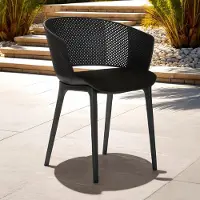 Idimex Tuinstoel OLINDO, set van 4 - Zwart