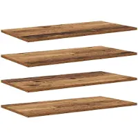 vidaXL Boekenplank Bord 3-laags 4 st 80 x 40 x 1,5 cm Bewerkt hout