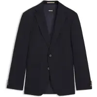 BOSS Slim-fit blazer van scheerwol met stretch