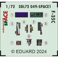 Eduard Modelbouwpakket - 3DL72049 F-35C Sp - Cockpit Details - Accessoires set - 1:72 - Modelbouw