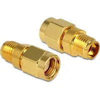 DeLOCK RP-SMA stekker naar SMA bus adapter 50 Ohm