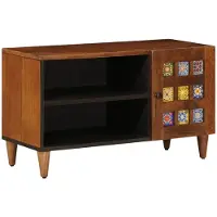 vidaXL TV Kast Walnotenhout 80 x 33 x 46 cm Massief Mango Hout