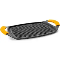 Ibili Basic Stone 36x22.5 Cm Geribbelde Grillpan