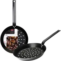 Ibili braadpan van castanjes, 26 cm, zilverkleurig. Zilver, one size