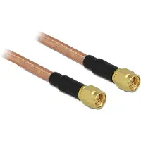DeLOCK SMA stekker naar SMA stekker antennekabel RG-142 low loss 400 mm
