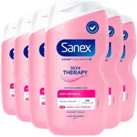 Sanex 6x Douchegel Skin Therapy Anti Dryness 450 Ml
