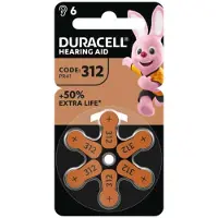 Duracell 3x Gehoorapparaat Batterijen 312 6 Stuks