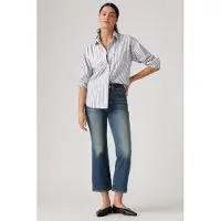 Levi's 725 Kick Boot Jeans Dark Indigo Maat: W30L31 | Flared Jeans Outlet | Dames | Blauw