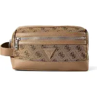 GUESS Toilettas 'BERLIN' donkerbeige / bruin