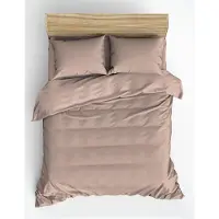 L'essentiel Maison L'Essentiel, beddengoed voor het huis, effen, beige, ranforce katoenen dekbedovertrekset (Frans), beige, 100% katoen ranforce, 240 x 220 cm