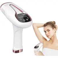 OKWISH IPL Ontharingsapparaten - IPL Ontharingsapparaat - Laser Ontharing Thuis - Pijnloze Ontharing - IJskoel Ontharing Apparaat - 5 Energiestanden - Wit - ABS