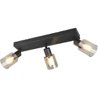RL LIVE YOUR LIGHT REALITY CADIZ - Spot - Zwart mat - excl. 3x E14 4 W - Plafondbevestiging