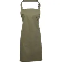 Premier Dames/Dames Kleuren Bipschort Met Zak / Werkkleding (Olijf)