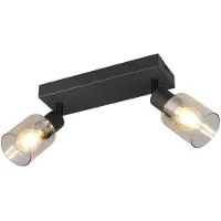 RL LIVE YOUR LIGHT REALITY CADIZ - Spot - Zwart mat - excl. 2x E14 4 W - Plafondbevestiging