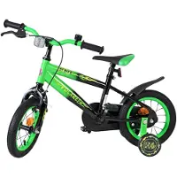 Volare Strike Kinderfiets - Jongens - 12 inch - Zwart Groen