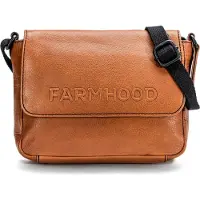 Farmhood Schoudertas cognac / zwart