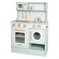 Woomax Wood Cocinita With Interactive Elements And Accessories Veelkleurig Kinderen