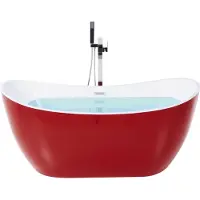 Beliani ANTIGUA - Badkuip - Rood - 75 x 150 - Acryl