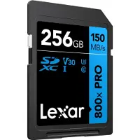 Lexar SDXC 800x PRO Blue Series 256GB UHS-1 V30