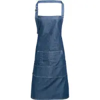 Premier Unisex Volwassenenschort met zakken (Blauwe Denim)