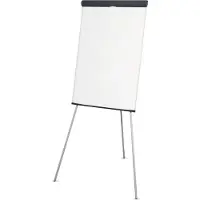 MAUL flipchart MAULstandard, staand formaat, statiefframe, 970 x 660 mm bord, traploos in hoogte verstelbaar, opbergbak, houder voor papieren onderlegger