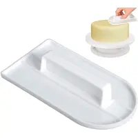Orion - Taartdecoratie Spatel - 15 cm - Wit - Kunststof