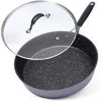 Orion STONER antiaanbak koekenpan van graniet met deksel 28 cm