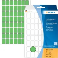 Herma Etiket 2345 12x18mm groen 1792stuks - 3 stuks